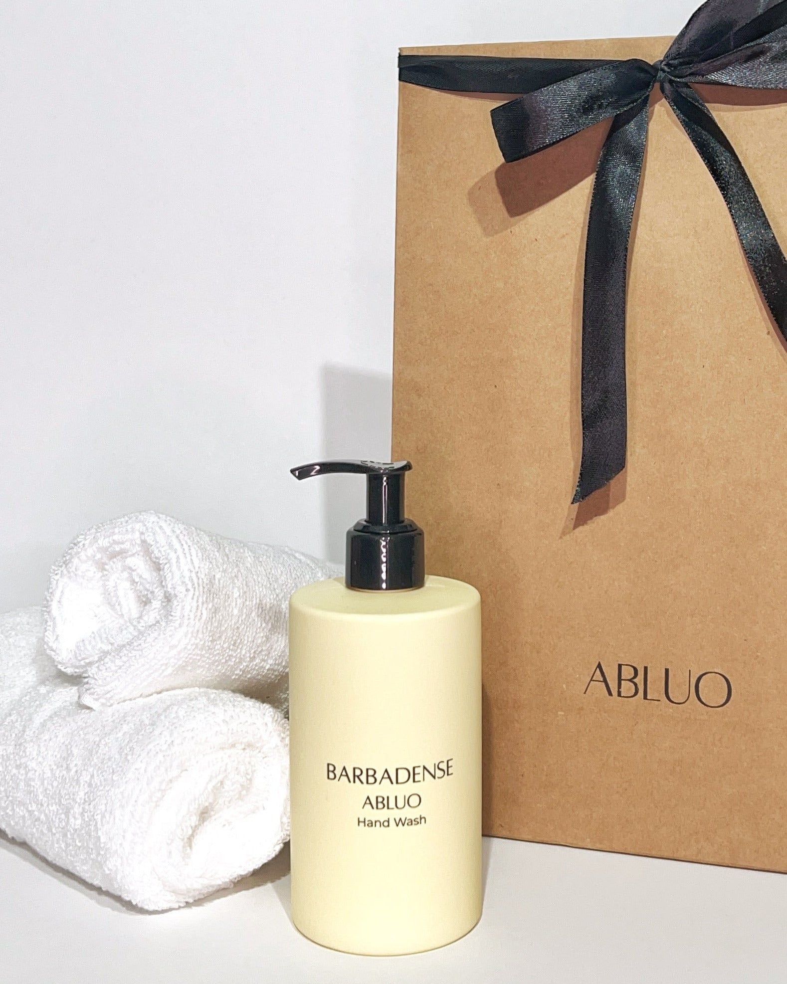 Barbadense Julklapp: Flytande handtvål och handdukar
